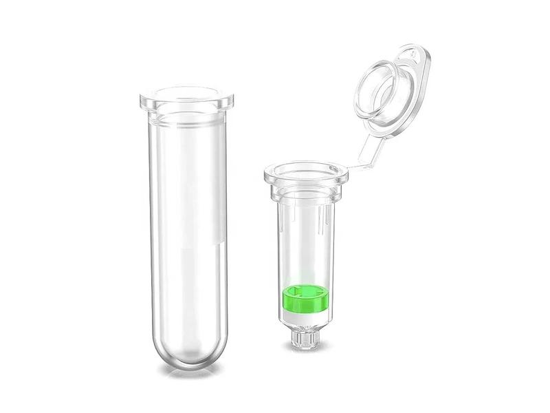 Tubo de Extração Plástico para Purificação de Filtro de DNA e RNA de Suprimento Médico